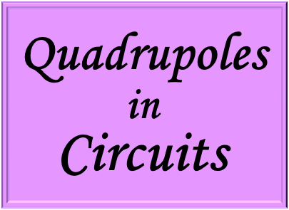 Study of the quadrupoles in electrical circuits