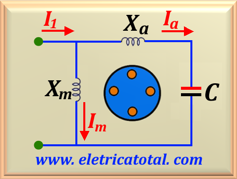 circuito com capacitor permanente