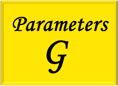 Study of the parameters G in eletrical circuits