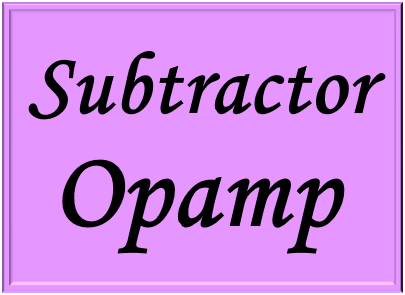 Study of the amplifier operational subtractor in eletrical circuits