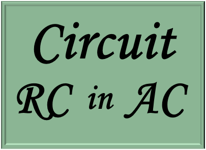 Study of the circuits RC in electrical circuits AC