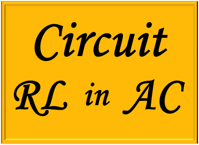 Study of the circuits RL in electrical circuits AC